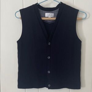 Magil Kids Navy Blue Button-Front Vest